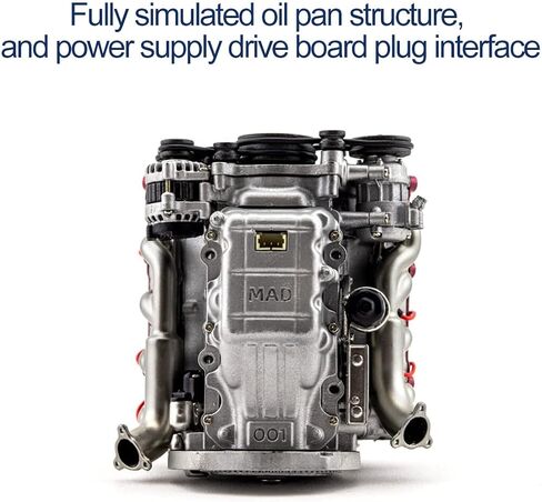 طقم طراز محرك V8 عام يعمل ، مجموعة مجموعة محرك محرك محرك Mad RC 3D Mad RC Dyny in Kuwait