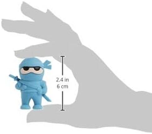 محايات Ooly Ninja - مجموعة من 3 - الألوان الأزرق والأحمر والأسود - 1.75 "طويل القامة in Kuwait
