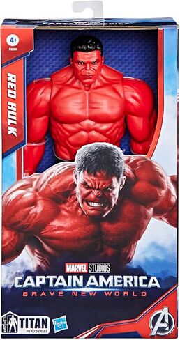 Marvel Studios Captain America New World ، Titan Hero Series ، Deluxe Red Hulk Figure ، Super Hero Toys for Kids 4 وما فوق in Saudi Arabia