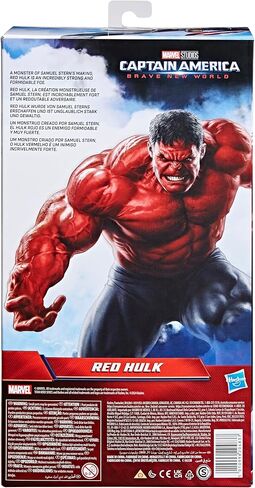 Marvel Studios Captain America New World ، Titan Hero Series ، Deluxe Red Hulk Figure ، Super Hero Toys for Kids 4 وما فوق in Saudi Arabia