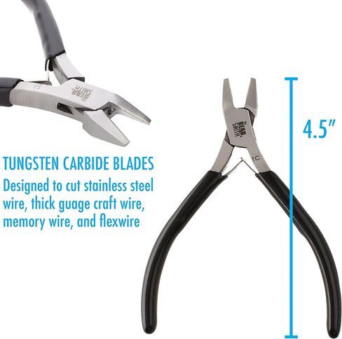 The Beadsmith Chain Nose Pliers – Extra Fine Tips – 4.5 inches (114mm) – PVC Grip Handle with Double Leaf Springs – Jewelry Making Tool for Creating Bracelets, Earrings and Necklaces in Saudi Arabia
