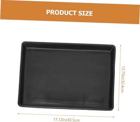 vanzack 2pcs الكلب bedpan دائمة أسود أسود أنبوب المقالي للقطط الكلاب من السهل تخزين صواني لصناديق الحيوانات الأليفة للتدريب الداخلي للاستخدام الداخلي in Kuwait