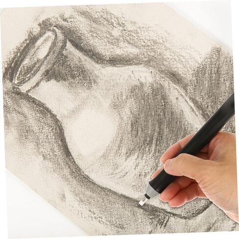 Electric Eraser Auto Drawing Tool Lightweight Portable Art Eraser for Sketching and Technical Drafting Precise Targeted Erasing Without Battery Black in Kuwait