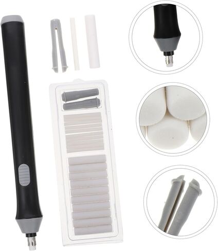 Electric Eraser Auto Drawing Tool Lightweight Portable Art Eraser for Sketching and Technical Drafting Precise Targeted Erasing Without Battery Black in Kuwait