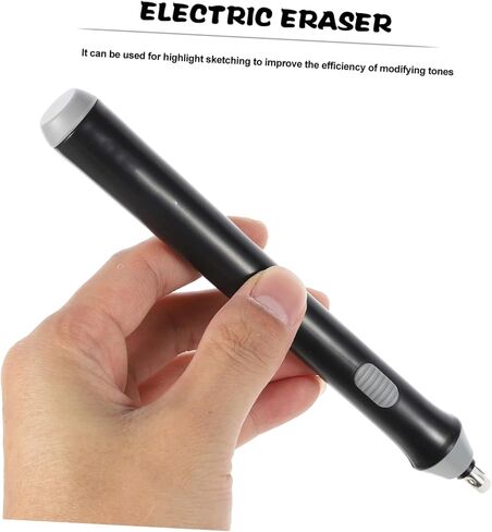 Electric Eraser Auto Drawing Tool Lightweight Portable Art Eraser for Sketching and Technical Drafting Precise Targeted Erasing Without Battery Black in Kuwait