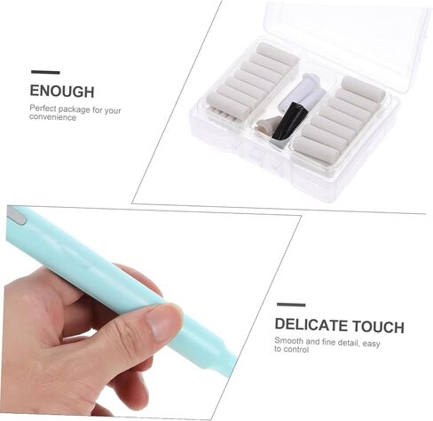 Eraser with Stirring Rod and Fan Compact Lightweight Pencil Eraser Kit for Sketching Drawing and Art Painting Practical Tool for Students and Artists Random Color in Saudi Arabia