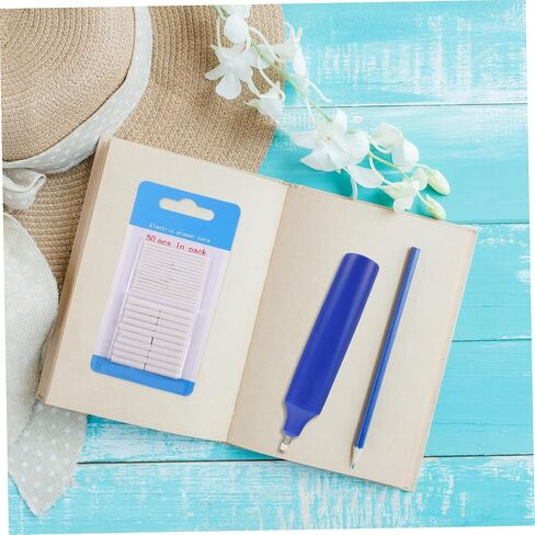 Uonlytech 100Pcs Replacement Cores for Electric Eraser Portable Sketch Art Eraser Refills for Students Compact and Quiet Pencil Erasing Tool for Drawing and Office Use in Saudi Arabia