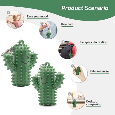 1 PCS Little Ouchies Pain Fidget，Silicone Cactus Stim Tools for Adults, Sensory Pain Stim Fidget Toy , Spiky Grippy Stim Keychain, Anxiety Relief Items Fidget, Fun Gift for Friends and Family (Pink) in Saudi Arabia