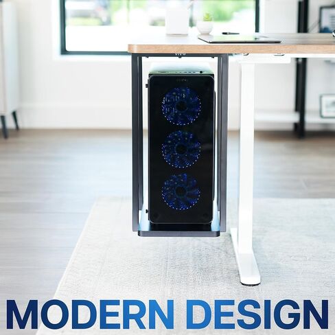 يدعم Vivo Huchice Under-Desk Mount Shelf ، حامل وحدة المعالجة المركزية للكمبيوتر ، ما يصل إلى 44 رطلاً ، أسود ، Mount-PCSF1 in Kuwait
