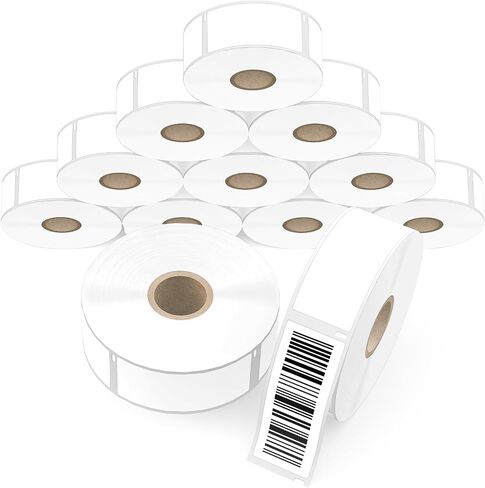 ملصقات العنوان المتوافقة مع Dymo 30336 - 12 Rolls 6000 Barcode Labels (1 "× 2 1/8") ، الملصق الحراري يناسب Dymo LabelWriter 450 ، 450 Turbo ، 4xl (ليس لـ 550 ، 5xl) in Saudi Arabia