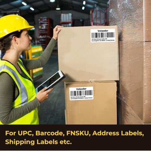 ملصقات العنوان المتوافقة مع Dymo 30336 - 12 Rolls 6000 Barcode Labels (1 "× 2 1/8") ، الملصق الحراري يناسب Dymo LabelWriter 450 ، 450 Turbo ، 4xl (ليس لـ 550 ، 5xl) in Saudi Arabia