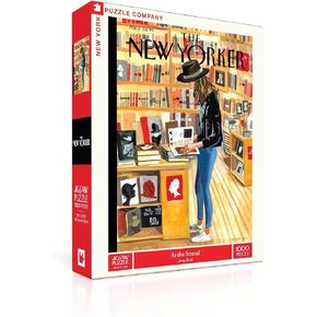 New York Puzzle Company - New Yorker at The Strand - 1000 Piece Jigsaw Puzzle for Adults by Jenny Kroik in Saudi Arabia
