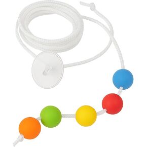 6 Foot with 5 Beads Vision Convergence Training - Convergence Insufficiency Tool - Train Vision, Athletic Performance, and More!, White in Saudi Arabia