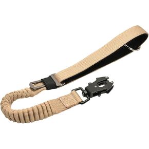 20" Strong Short Leash for Dog, Heavy Duty Bungee Dogs Leash with Padded Handle Car Seatbelt, Small Dog Training Leashs for Large or Medium Dogs - Can be Used with Other leashes (Black) in Kuwait