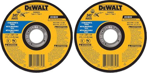DeWaltDW8062S Cfree Thin Cutoff Wheel, 4-1/2-Inch x .045 x 7/8-Inch in Saudi Arabia