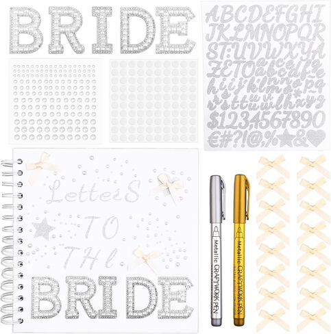 رسائل 8 × 8 بوصة إلى كتاب "Bride Scrapbook" دفتر زفاف دفتر زفاف ضيف الزفاف DIY DIY Paper Scrapbook Photo Photo Photo Photo Sign in Kuwait