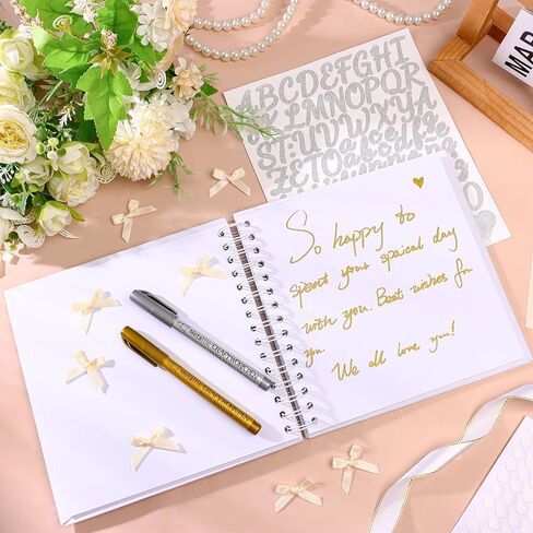 رسائل 8 × 8 بوصة إلى كتاب "Bride Scrapbook" دفتر زفاف دفتر زفاف ضيف الزفاف DIY DIY Paper Scrapbook Photo Photo Photo Photo Sign in Kuwait