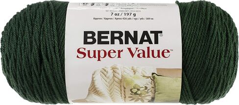 Bernat Super Value Yarn, 7 oz, Gauge 4 Medium Worsted, Chocolate in Saudi Arabia