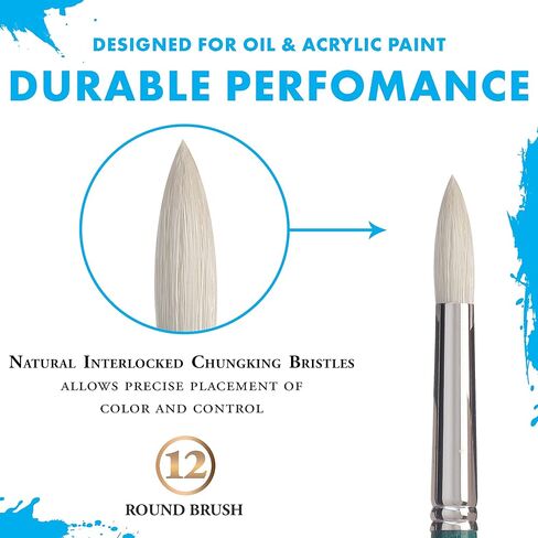 Princeton Ashley Paintbrush, Size 12, Blue Green in Saudi Arabia