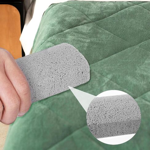 2 Pcs Pet Hair Block, Pet Hair Remover Grey Pumice Stone for Dog Cat Fur Removal Cleaning Dog Cat Fur Remover Stone Pets Rocks for Sofa Car Interior Bedding Carpet Couch Furniture in Saudi Arabia
