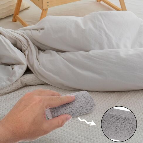 2 Pcs Pet Hair Remover Pumice Dog Cat Hair Stone Quickly Removal Cleaning Pet Fur Stone Reusable Upholstery Cleaner Rock Tool for Car Interior Couch Bedding Carpet Couch Furniture in Saudi Arabia