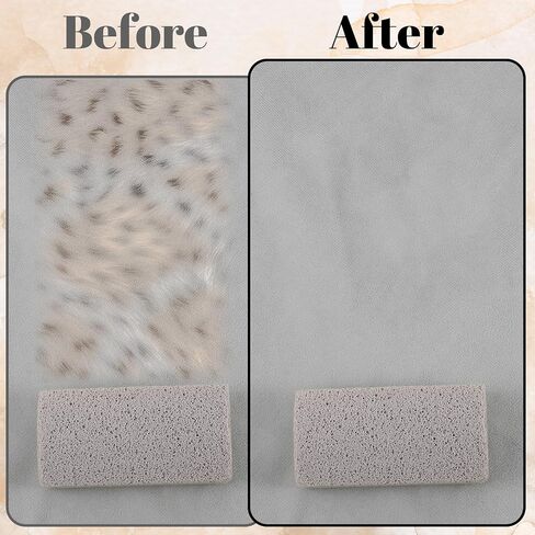2 Pcs Pet Hair Remover Pumice Dog Cat Hair Stone Quickly Removal Cleaning Pet Fur Stone Reusable Upholstery Cleaner Rock Tool for Car Interior Couch Bedding Carpet Couch Furniture in Saudi Arabia
