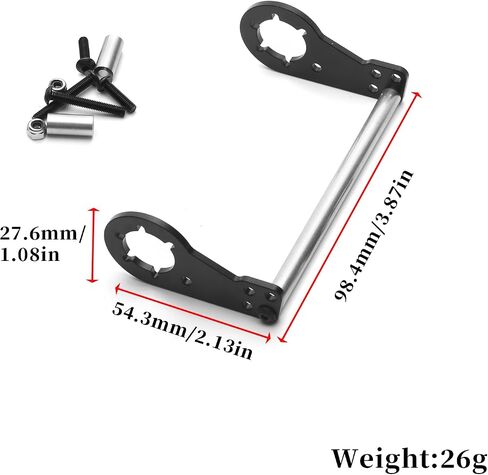 ألومنيوم سبيكة الصدمة الخلفية صدمة مثبط صدمة مثبط لتاميا CW-01 هيكل الغداء مربع 1/12 RC Car Parts جديد in Saudi Arabia