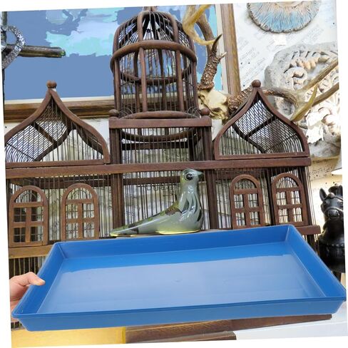 Upkoch سميك الكلب صينية صينية قوية من النفايات البلاستيكية النفايات الأليفة تصميم سهلة التصميم النظيف للكلاب والعبث الأرنب in Kuwait