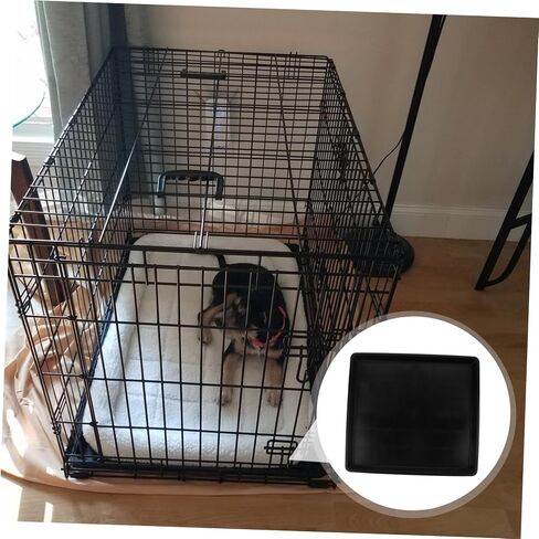Hemoton Rabbit Dog Crate Crate Tray Race Resistant Raching for Dog Cage Pet Potty for Indoor Use Easy to Potty Tray in Kuwait