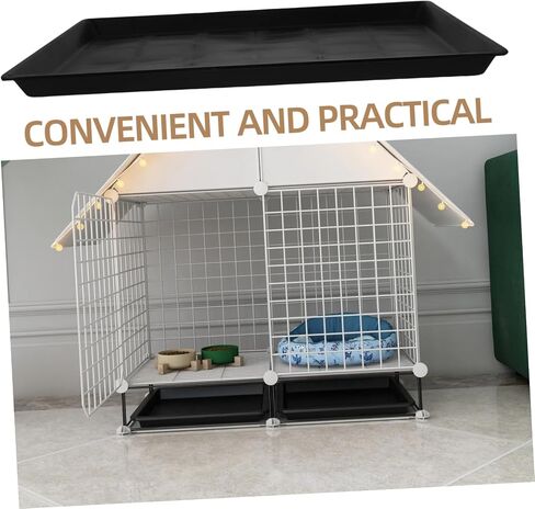 Hemoton Rabbit Dog Crate Crate Tray Race Resistant Raching for Dog Cage Pet Potty for Indoor Use Easy to Potty Tray in Kuwait