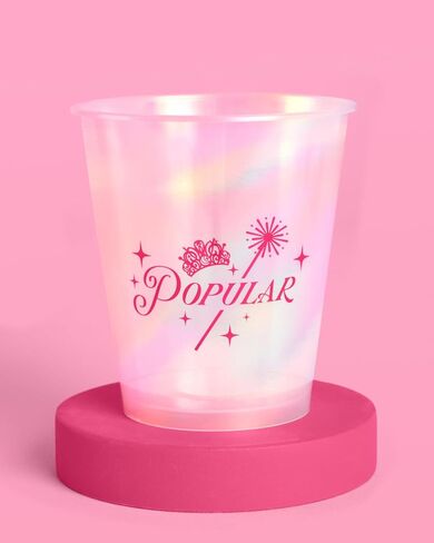XO ، Fetti Pink + Green Witch Clast Plastic Congs | 16 PCS 12 أوقية | معالجات القزحيات المعالج ، ديكورات سحرية غير محدودة ، مشروبات شهيرة لحفلات العازبة ، لوازم عيد ميلاد الأطفال in Saudi Arabia