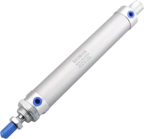 Baomain Mini Pneumatic Air Cylinder MAL 25 X 125 Single Male Thread Rod Dual Action 25mm(1 inch) Bore 125mm(5 inch) Stroke in Saudi Arabia