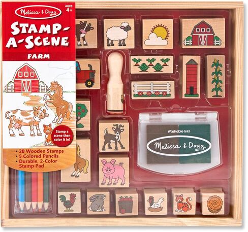Melissa & Doug, Toy Stamp A Scene Farm in Saudi Arabia