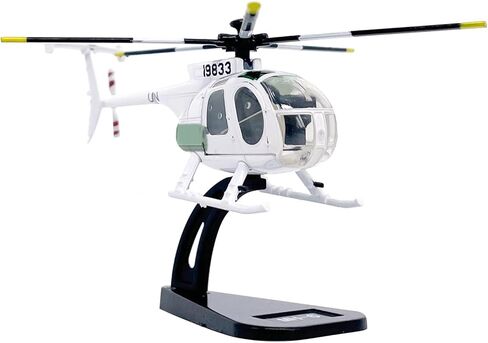 نموذج طائرة محاكاة Dagijird Model 1: 100 سبيكة الولايات المتحدة MH-6 طائرة هليكوبتر طائرة هليكوبتر صغيرة in Saudi Arabia