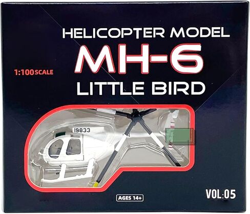 نموذج طائرة محاكاة Dagijird Model 1: 100 سبيكة الولايات المتحدة MH-6 طائرة هليكوبتر طائرة هليكوبتر صغيرة in Saudi Arabia