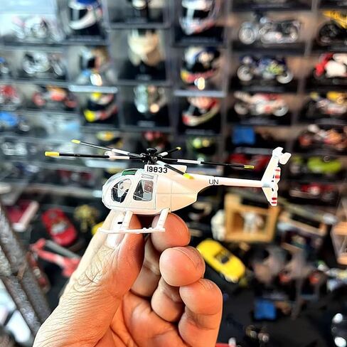 نموذج طائرة محاكاة Dagijird Model 1: 100 سبيكة الولايات المتحدة MH-6 طائرة هليكوبتر طائرة هليكوبتر صغيرة in Saudi Arabia