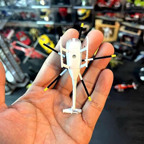 نموذج طائرة محاكاة Dagijird Model 1: 100 سبيكة الولايات المتحدة MH-6 طائرة هليكوبتر طائرة هليكوبتر صغيرة in Saudi Arabia