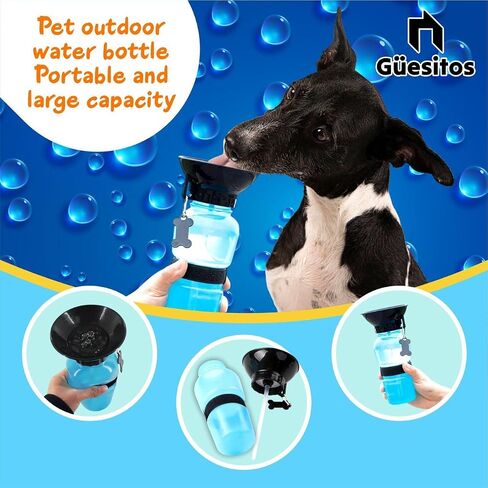 Gesitos Dog Water Bottable - مضغوط 4 أوقية أوقية زجاجة ماء السفر للكلاب المتوسطة على المشي والرحلات in Kuwait