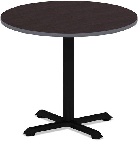 Alera alettrd36ew 35.5 in. قطر جولة قابلة للانعكاس أعلى طاولة الطاولة - الإسبريسو/الجوز in Saudi Arabia