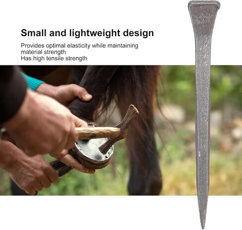 Horseshoe Nails High Hardness Low Carbon Steel Portable Farrier Tools for Horse Shoeing Aluminum Alloy Horseshoes 250PCS in Saudi Arabia