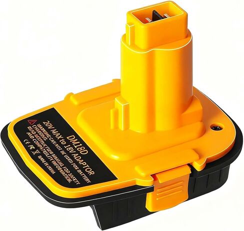 Battery Adapter DM18D with USB,Compatible with Dewalt 18V Tools.Convert for DeWalt 20V & for Milwaukee M18 Lithium Battery to NiCad & NiMh Battery Tools in Kuwait