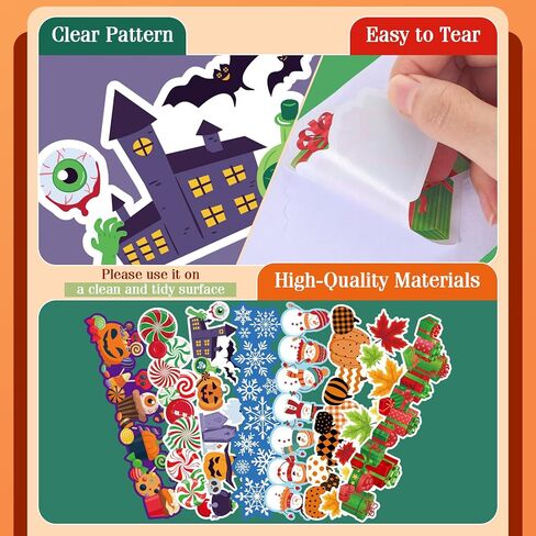 88 Pcs Seasonal Bulletin Board Borders Stickers 86 ft Fall Halloween Winter Bulletin Board Trim Border Decor Seasonal Border Stickers for Blackboard Decor in Saudi Arabia