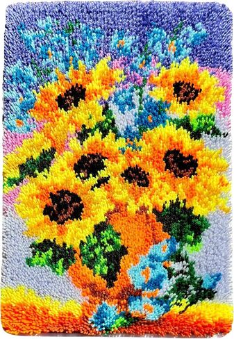 MeoobkCraft Flirty Strawberry for Latch Hook Kits for Adults Kids Beginners Strawberry Pre-Printed Latch Hook Rug Kits Embroidery Cross-Stitch for Home Home Decoration 19.7 x 19.7in in Saudi Arabia