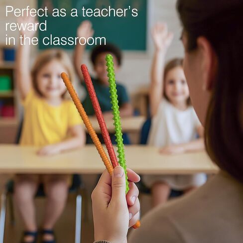 Flexible Sensory Fidget Sticks for Kids,6PCS Sensory Fidget Toys for Stress Anxiety Autistic ADHD,Calm Down Travel Airplane Essentials Toys,Stuffers Gifts for Teens Boys Girls in Kuwait