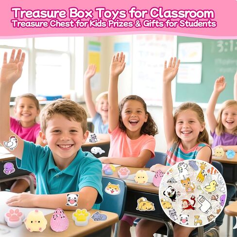 74pcs Taba Squishy Toys Kit -24 Taba Squishies with 50 Stickers, Squishy Fidget Toys Party Favors , Sensory Toys Stress Relief,Treasure Box Toys for Classroom, Goodie Bags Pinata Stuffers for Kids in Saudi Arabia