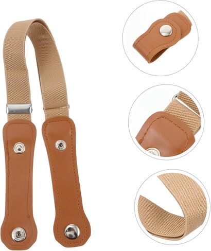 PartyKindom 2pcs حزام مرن عملي للملابس القابلة للتعديل حزام الخصر الخفيف الوزن المقاوم للملابس العصرية للجميع in Saudi Arabia