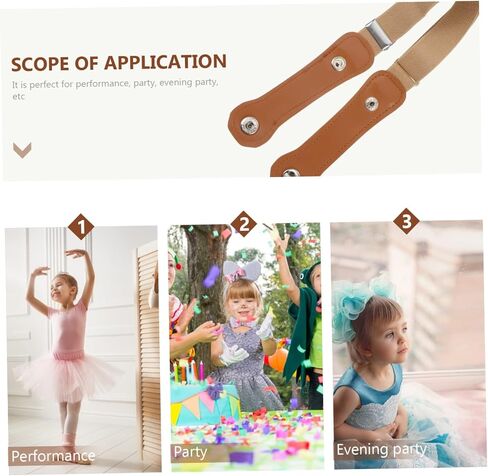 PartyKindom 2pcs حزام مرن عملي للملابس القابلة للتعديل حزام الخصر الخفيف الوزن المقاوم للملابس العصرية للجميع in Saudi Arabia