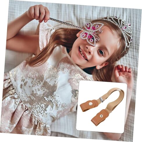 PartyKindom 2pcs حزام مرن عملي للملابس القابلة للتعديل حزام الخصر الخفيف الوزن المقاوم للملابس العصرية للجميع in Saudi Arabia