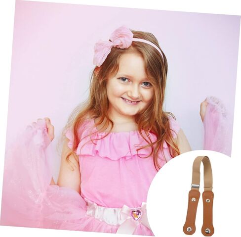 PartyKindom 2pcs حزام مرن عملي للملابس القابلة للتعديل حزام الخصر الخفيف الوزن المقاوم للملابس العصرية للجميع in Saudi Arabia