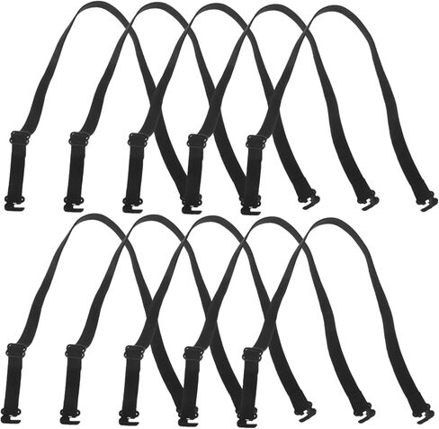 HOMSFOU 10Pcs Adjustable Bow Tie Elastic Straps Convenient Pre Tied Bowknot Band Accessories for Suits Soft Durable for Any Occasion in Saudi Arabia
